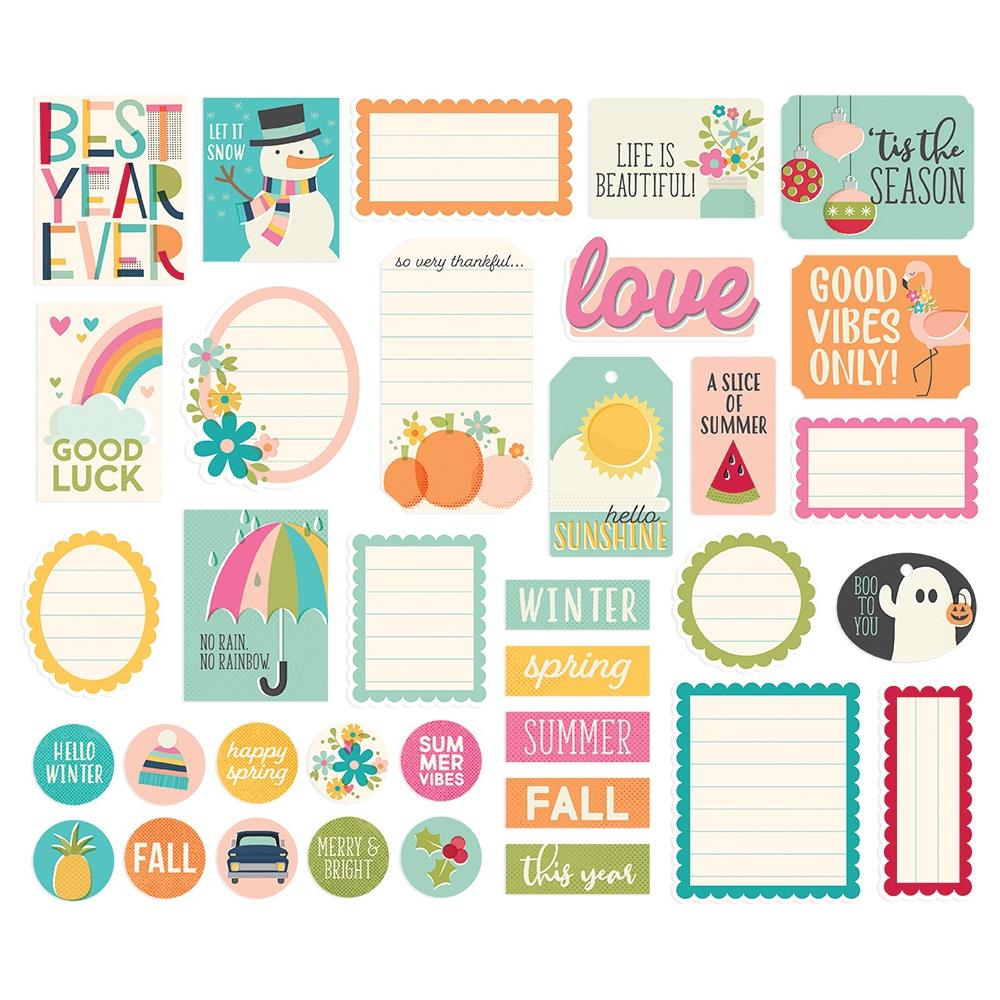 Best Year Ever - Die Cuts Journaling - zum Schließen ins Bild klicken